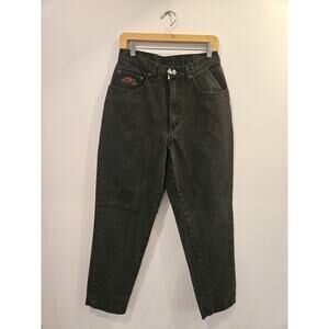 Pepe Jeans Women’s Cathy Tapered Leg Black Denim Jeans 90s Vintage